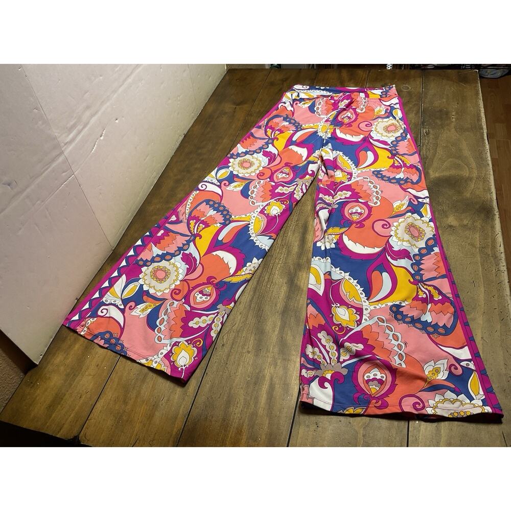 Trina Turk Multicolor Sevilla Swim Coverup Pants Size Small NWT - Picture 6 of 10